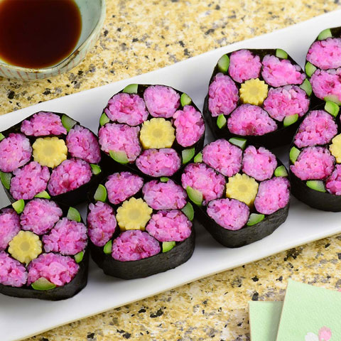 Spring Flower Sushi Roll