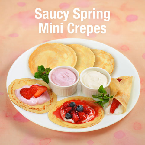 Saucy Spring Mini Crepes