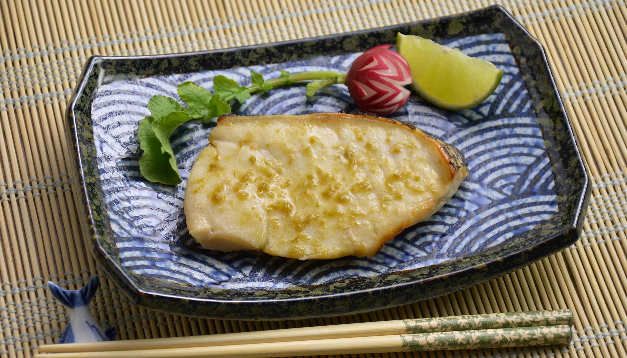 Baked Sea Bass with <i>Yuzu</i> Pepper