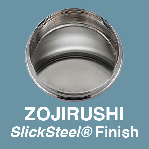 <i>SlickSteel</i>® polished stainless steel interior is easy to clean