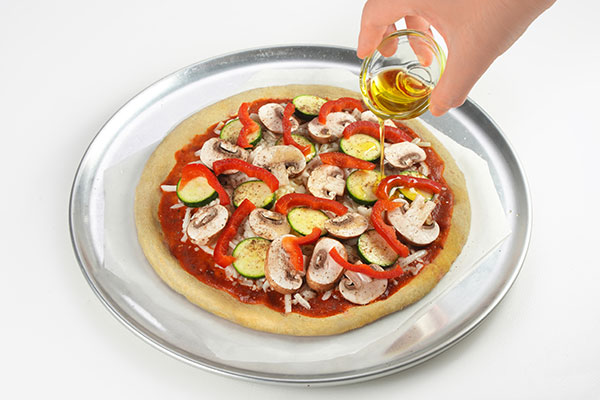 
              Gluten Free Veggie Lover Pizza Step 6
      	
