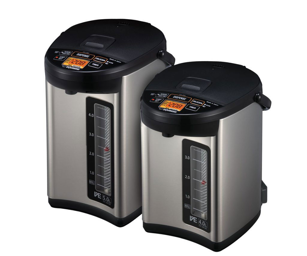 VE Hybrid Water Boiler and Warmer CV-JAC50 and CV-JAC40 side by side.