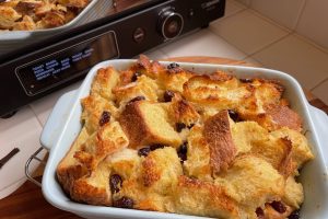 bread pudding baked