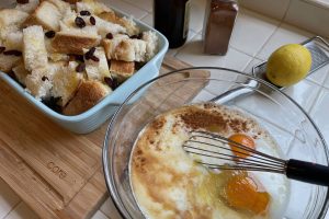 bread pudding preparation