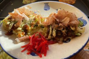 okonomiyaki plated