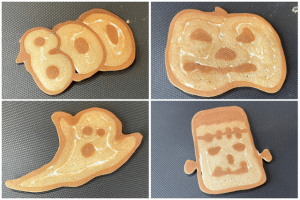 Halloween pancake art