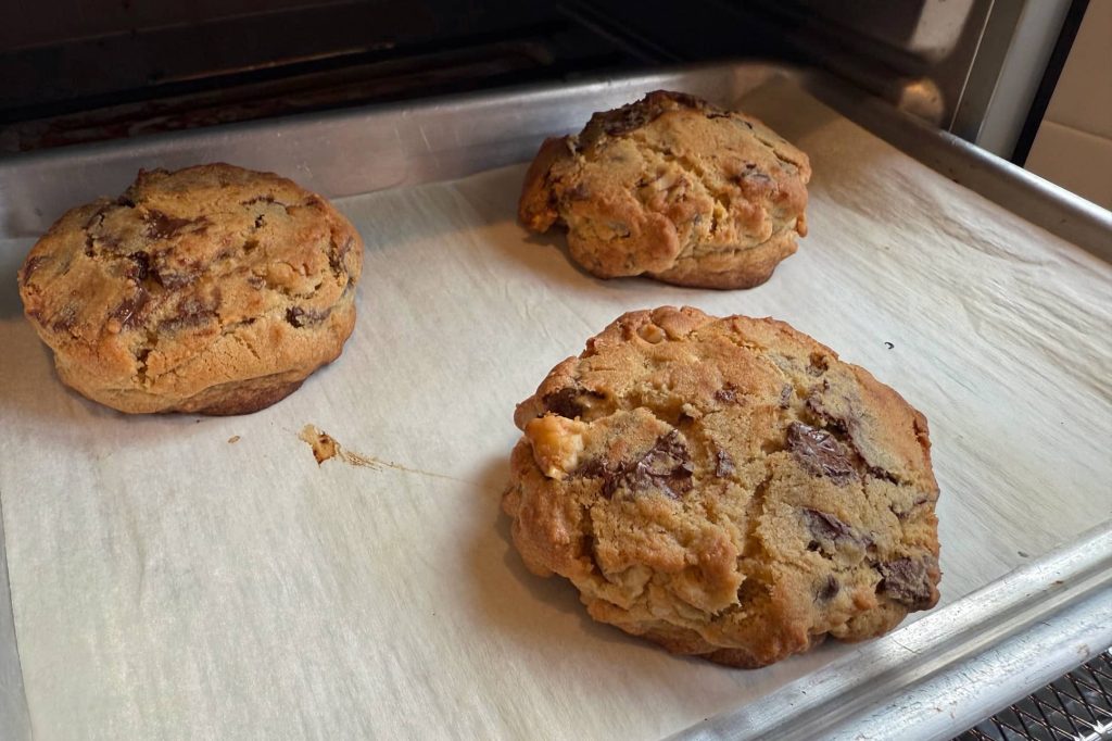 Levain cookies in Zojirushi toaster oven